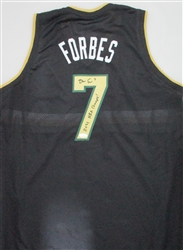 BRYN FORBES SIGNED CUSTOM REPLICA BUCKS BLACK JERSEY W/ NBA CHAMPS - JSA