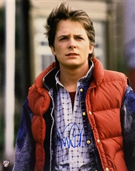 MICHAEL J. FOX SIGNED 16X20 BACK TO THE FUTURE PHOTO #1