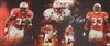 RON DAYNE SIGNED 13X31 STRETCHED CUSTOM WI BADGERS CANVAS COLLAGE - JSA