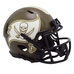 TAMPA BAY BUCCANEERS UNSIGNED RIDDELL NFL SALUTE TO SERVICE SPEED MINI HELMET
