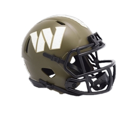 WASHINGTON COMMANDERS UNSIGNED RIDDELL NFL SALUTE TO SERVICE SPEED MINI HELMET