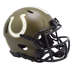 INDIANAPOLIS COLTS UNSIGNED RIDDELL NFL SALUTE TO SERVICE SPEED MINI HELMET