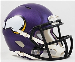 MINNESOTA VIKINGS UNSIGNED RIDDELL SPEED MINI HELMET