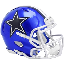 DALLAS COWBOYS UNSIGNED RIDDELL FLASH SPEED MINI HELMET