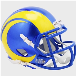 LOS ANGELES RAMS UNSIGNED RIDDELL SPEED MINI HELMET