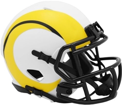 LOS ANGELES RAMS UNSIGNED RIDDELL LUNAR ECLIPSE SPEED MINI HELMET