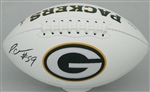 DEVONDRE CAMPBELL SIGNED WILSON WHITE PANEL PACKERS LOGO FOOTBALL - JSA