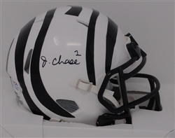 JA'MARR CHASE SIGNED BENGALS 2022 ALTERNATE SPEED MINI HELMET - PSA