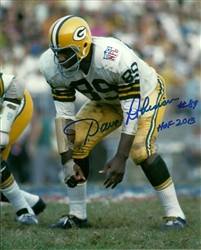 DAVE ROBINSON SIGNED 8X10 PACKERS PHOTO #7 W/ HOF