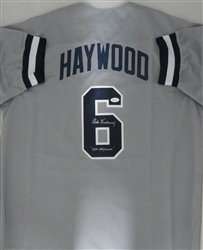 PETE VUCKOVICH SIGNED MAJOR LEAGUE "CLU HAYWOOD" YANKEES JERSEY - JSA