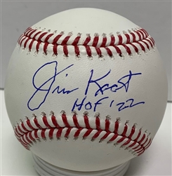 JIM KAAT SIGNED OFFICIAL MLB BASEBALL W/ HOF '22 - TWINS - JSA