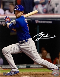 BEN ZOBRIST SIGNED CUBS 8X10 PHOTO #1