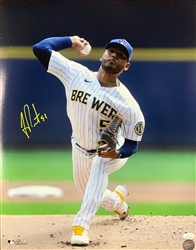 FREDDY PERALTA SIGNED BREWERS 16X20 PHOTO #6 - JSA