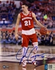 JOSH GASSER SIGNED 8X10 WI BADGERS PHOTO #2