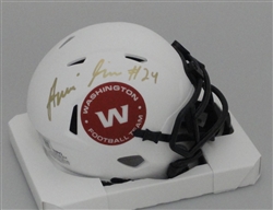 ANTONIO GIBSON SIGNED WASHINGTON COMMANDERS LUNAR SPEED MINI HELMET - BAS