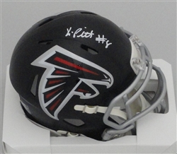 KYLE PITTS SIGNED FALCONS SPEED MINI HELMET - BAS