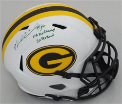 NICK COLLINS SIGNED FULL SIZE PACKERS LUNAR SPEED REPLICA HELMET W/ SCRIPTS - BAS