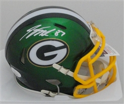 JORDY NELSON SIGNED PACKERS FLASH SPEED MINI HELMET - JSA