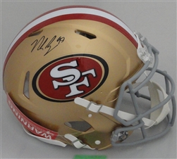 NICK BOSA SIGNED FULL SIZE SF 49ERS AUTHENTIC SPEED HELMET - BAS