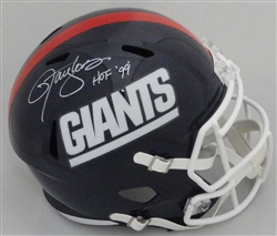 LAWRENCE TAYLOR SIGNED FULL SIZE NY GIANTS REPLICA SPEED HELMET W/ HOF - BAS