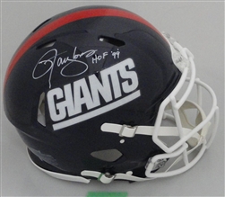 LAWRENCE TAYLOR SIGNED FULL SIZE NY GIANTS AUTHENTIC SPEED HELMET W/ HOF - BAS