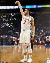 ZAK SHOWALTER SIGNED 16X20 WI BADGERS PHOTO #2 W/ SCRIPT