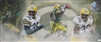 LEROY BUTLER SIGNED 13X31 STRETCHED CUSTOM PACKERS CANVAS COLLAGE - JSA