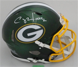 CLAY MATTHEWS SIGNED FULL SIZE PACKERS FLASH AUTHENTIC SPEED HELMET - JSA
