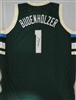 COACH MIKE BUDENHOLZER SIGNED CUSTOM REPLICA BUCKS GREEN JERSEY - JSA