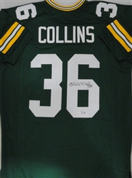 NICK COLLINS SIGNED CUSTOM REPLICA PACKERS GREEN JERSEY - BAS