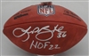 LEROY BUTLER SIGNED AUTHENTIC FOOTBALL W/ HOF '22 - PACKERS - JSA
