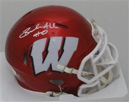 BRAELON ALLEN SIGNED WI BADGERS RIDDELL FLASH SPEED MINI HELMET - JSA