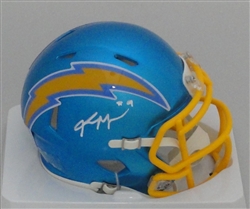 KENNETH MURRAY SIGNED LA CHARGERS FLASH MINI HELMET - BAS