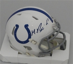 MICHAEL PITTMAN SIGNED COLTS SPEED MINI HELMET - BAS