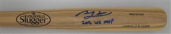 CUBS BEN ZOBRIST SIGNED LOUISVILLE SLUGGER REPLICA BLONDE BAT W/ WS MVP - JSA