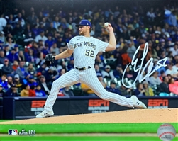 ERIC LAUER SIGNED 8X10 BREWERS PHOTO #3