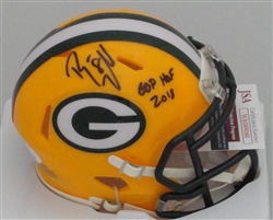 RYAN LONGWELL SIGNED PACKERS SPEED MINI HELMET W/ GBP HOF- JSA