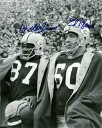 WILLIE DAVIS & ED BLAINE DUAL SIGNED 8X10 PACKERS PHOTO