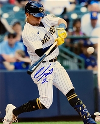 LUIS URIAS SIGNED 16X20 BREWERS PHOTO #4 - JSA