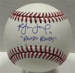 ROWDY TELLEZ SIGNED OFFICIAL MLB BASEBALL W/ "ROWDY ROWDY" - BREWERS - JSA