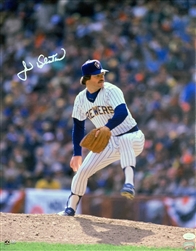 JIM SLATON SIGNED 16X20 BREWERS PHOTO #2 - JSA