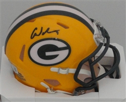 CHRISTIAN WATSON SIGNED PACKERS SPEED MINI HELMET - JSA