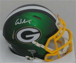 CHRISTIAN WATSON SIGNED PACKERS FLASH SPEED MINI HELMET - BAS