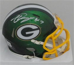 QUAY WALKER SIGNED PACKERS FLASH SPEED MINI HELMET - BAS