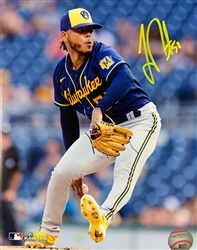 FREDDY PERALTA SIGNED 8X10 BREWERS PHOTO #8