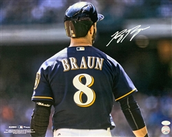 RYAN BRAUN SIGNED 16X20 BREWERS PHOTO #7 - JSA