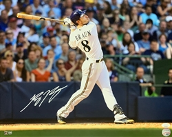 RYAN BRAUN SIGNED 16X20 BREWERS PHOTO #10 - JSA