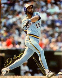 CECIL COOPER SIGNED 16X20 BREWERS PHOTO #2 - JSA