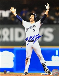 RYAN BRAUN SIGNED 8X10 BREWERS PHOTO #9