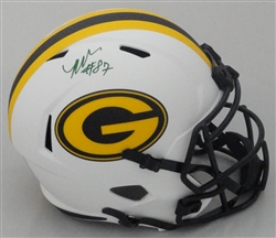 ROMEO DOUBS SIGNED FULL SIZE PACKERS LUNAR REPLICA SPEED HELMET - BAS